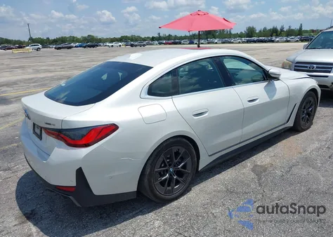 2025 BMW I4 xDrive40 z USA, uszkodzony, nr VIN WBY43HD0XSFT98768